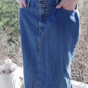 Long Jean Skirt Jones New York Sport Size 14